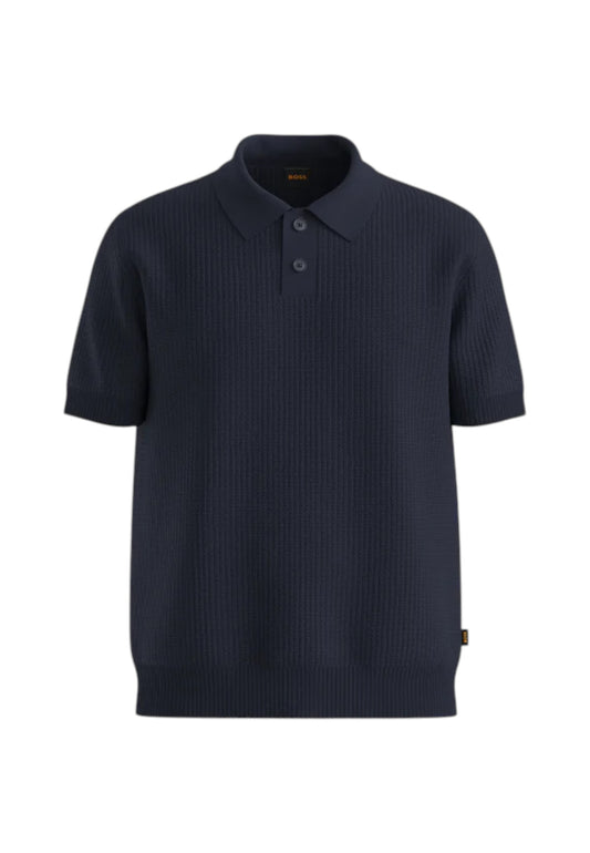 Polo Manica Corta Uomo Boss In Maglia Akoppo 50543670
