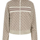 Felpa Con Zip Donna Guess  4G Jacquard V6GQ06K2957