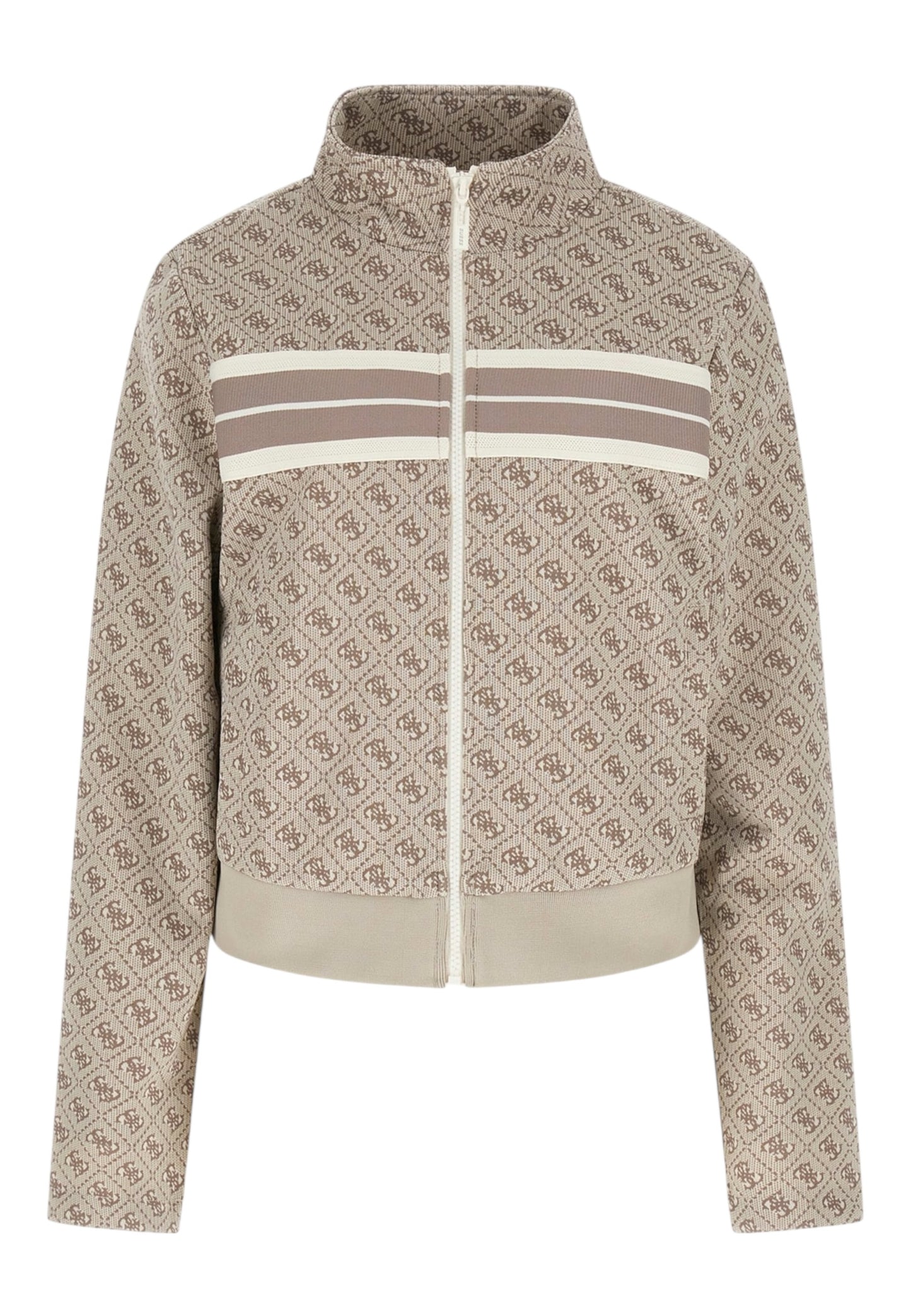 Felpa Con Zip Donna Guess  4G Jacquard V6GQ06K2957