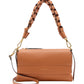 Borsa A Spalla Donna Coccinelle In Pelle Martellata Doppia Boheme Small E1M50120101