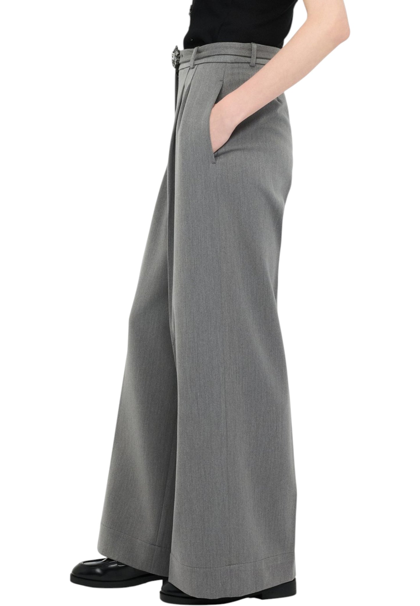 Pantaloni  Donna Liu Jo Palazzo Con Pieghe  MF5269TS224