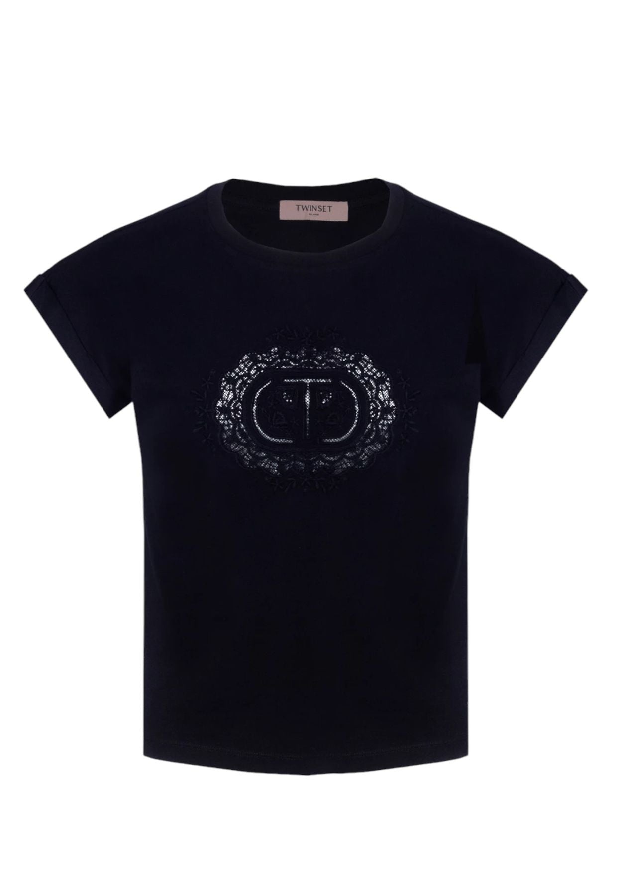 T-Shirt Manica Corta Donna Twinset Con Ricamo  241TT2144