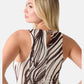 Vestito Lungo Donna Guess Stampa Palm Leaves Serafina Mesh W6GK13K2943