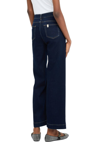 Jeans Flare Fit Donna Liu Jo Bottom Up Vita Alta Button UF5090D0264