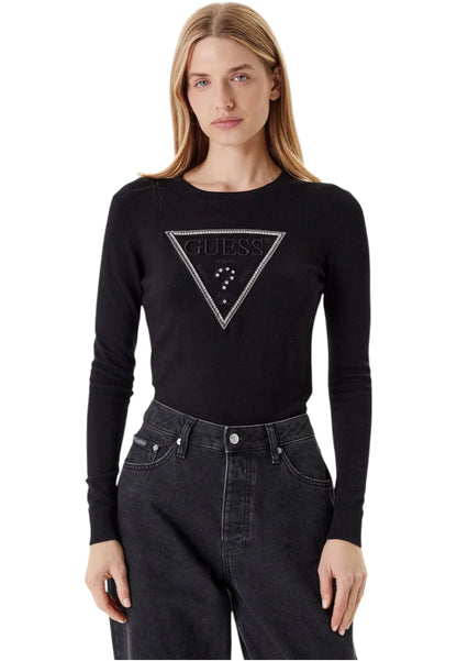 Maglione A Girocollo Donna Guess  Kiara Triangle Logo W5YR23Z2NQ2