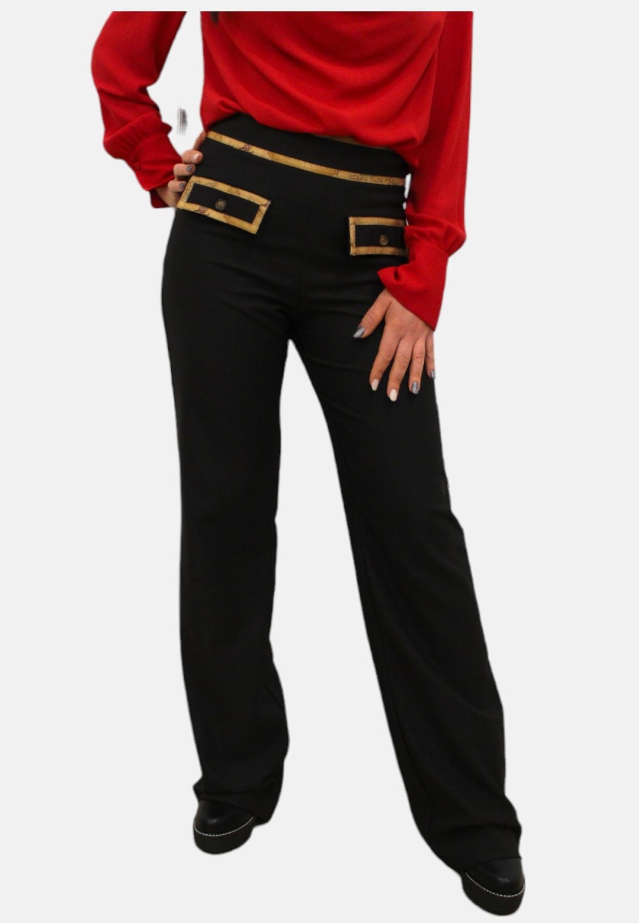 Pantaloni  Donna Alviero Martini A Palazzo  23ID10421NPM7