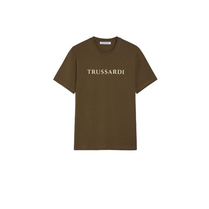 T-Shirt Manica Corta Uomo Trussardi  Lettering Print Cotton Jersey 30/1 52T00724-1T005381