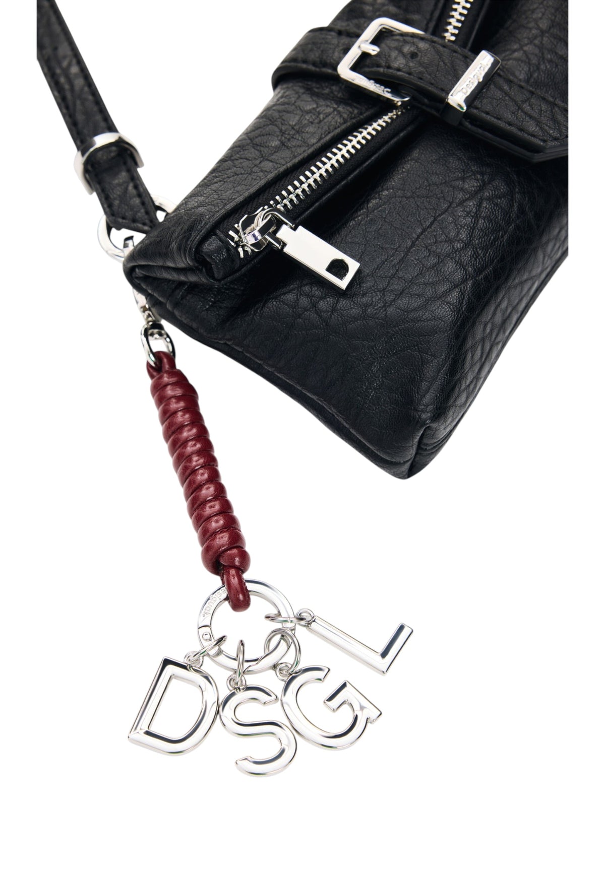 Portafoglio Con Portamonete Donna Desigual  Mone Half Logo Clutch Micro Black 26WAYP03
