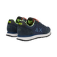 Sneakers Basse Uomo Sun68 Stile Running, Nylon E Suede, Dettagli Fluo, Logo Ricamato Tom Fluo Z46102