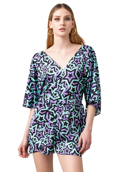 Tuta Jumpsuit Manica 3/4 Donna Gaelle Corta  GBBD408FA