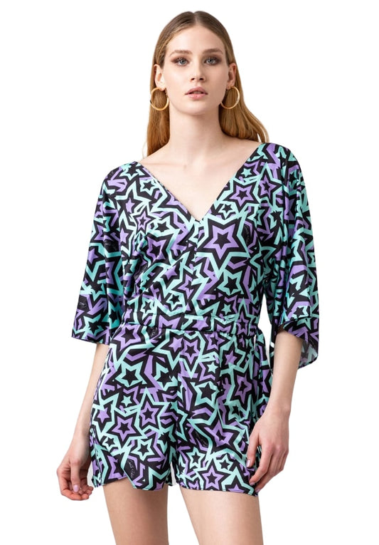 Tuta Jumpsuit Manica 3/4 Donna Gaelle Corta  GBBD408FA