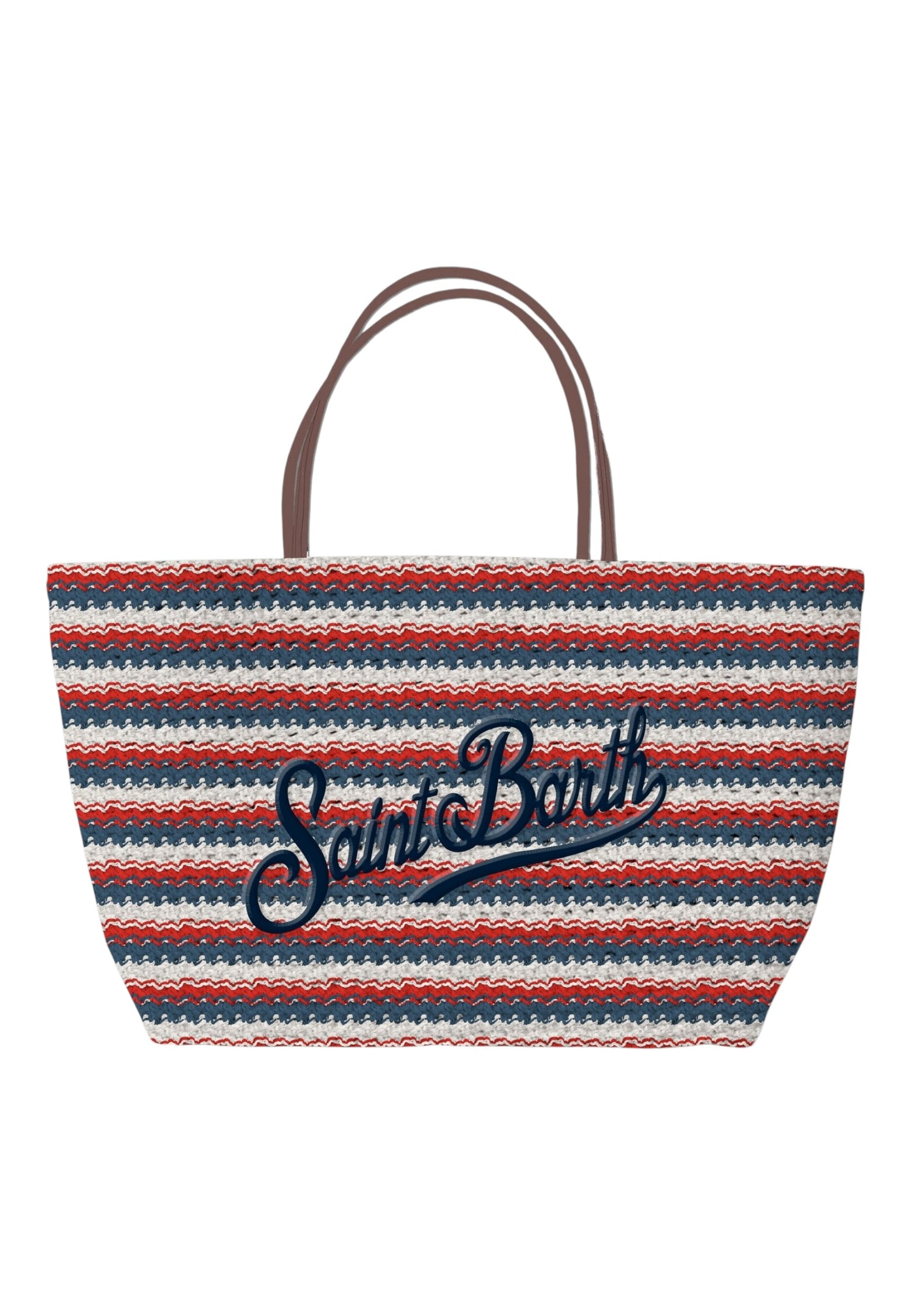 Borsa A Spalla Donna Mc2 Saint Barth Stripes Tris Crochet Tote Mid CRO0008