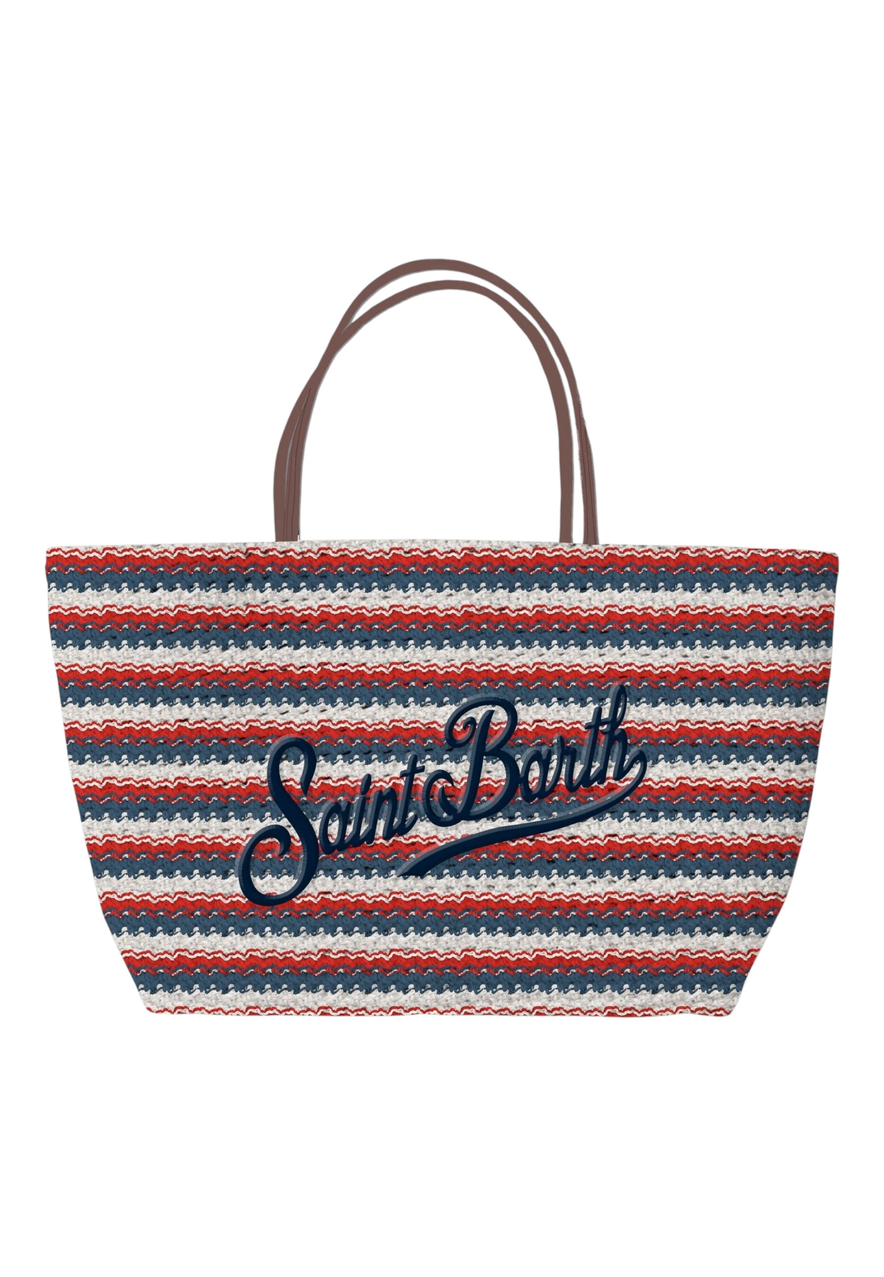 Borsa A Spalla Donna Mc2 Saint Barth Stripes Tris Crochet Tote Mid CRO0008