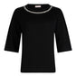 T-Shirt Manica Corta Donna Liu Jo Collar Motif Eco Line WA6128JS904