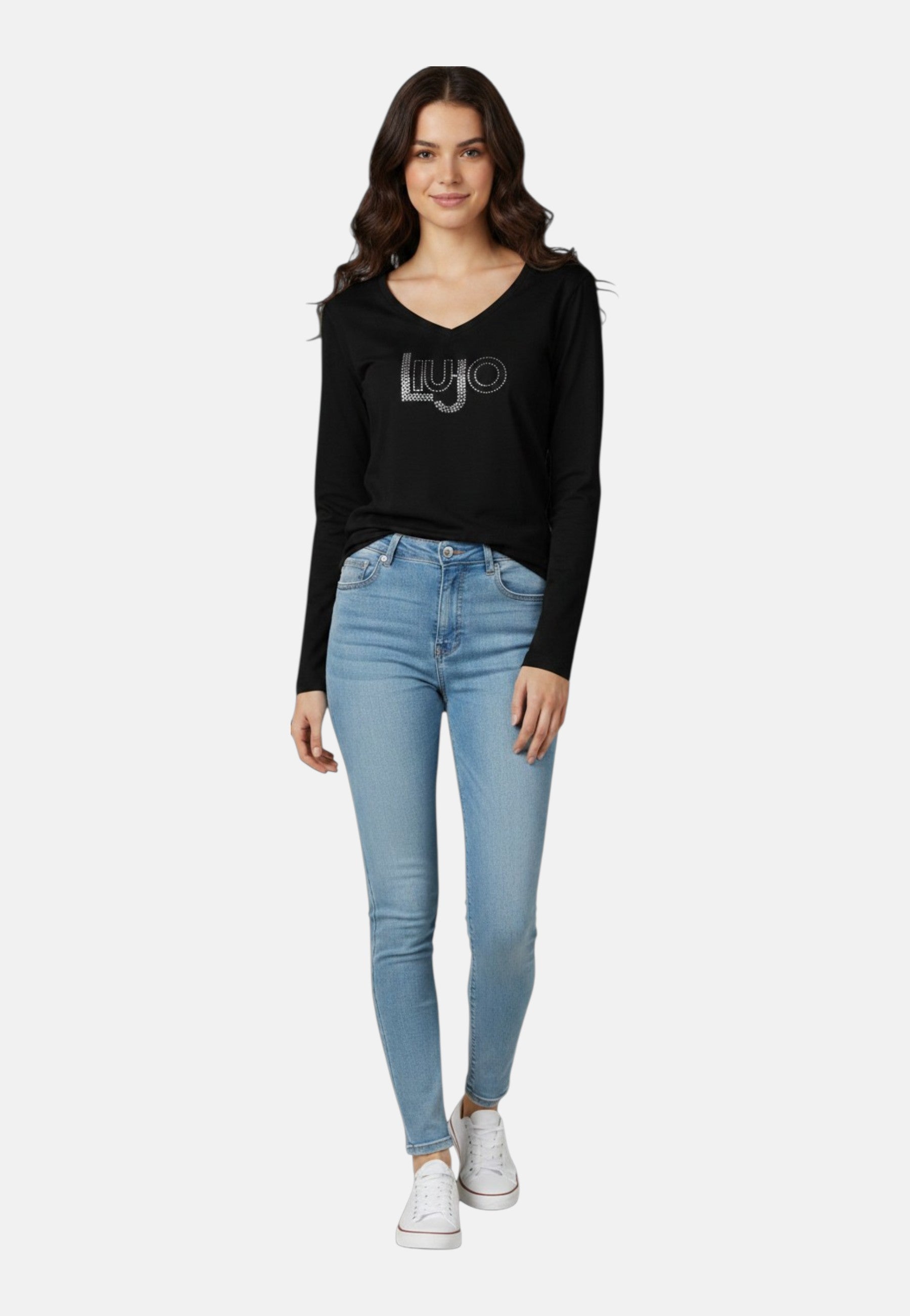 T-Shirt Manica lunga Donna Liu Jo LiuJo Rubber Eco Line TA6053JS003