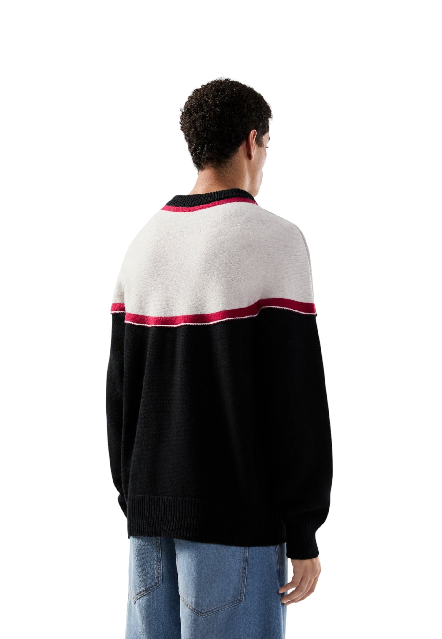 Maglione Collo A Lupetto Uomo Gcds  Stripes Logo B2CM1514KI9