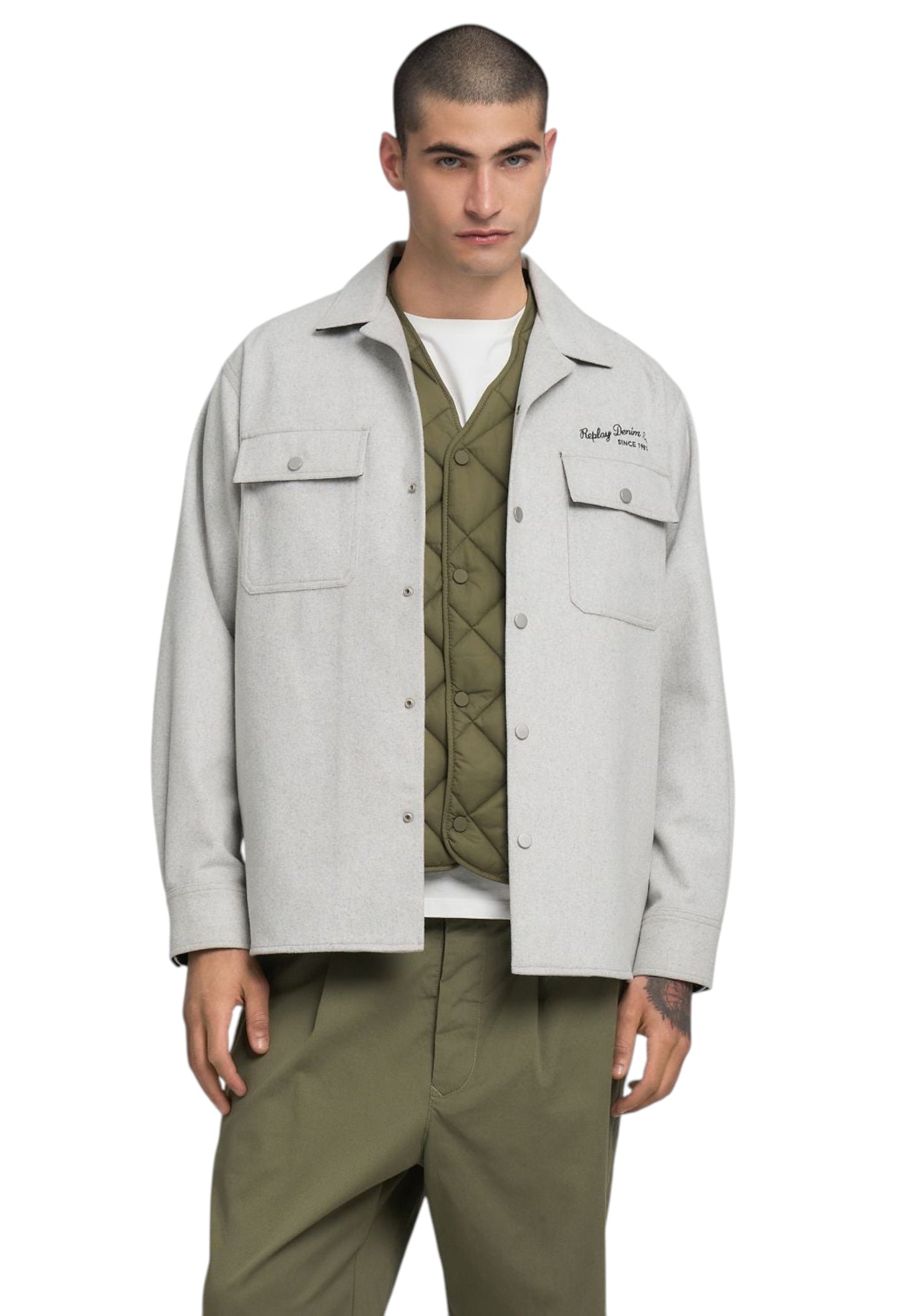 Giacca Invernale Uomo Replay In Misto Lana  M8496 .000.85344