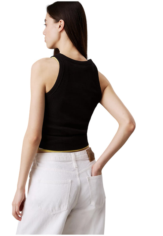 Top  Donna Calvin klein Jeans  Monologo Rib