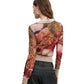 T-Shirt Manica Corta Donna Desigual  Ts Orchids Lacroix 26WWTK22
