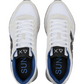 Sneakers Basse Uomo Sun68 Stile Running, Nylon E Suede, Maxi Logo Ricamato, Dettagli A Contrasto Jaki 2.0 Solid Z46121