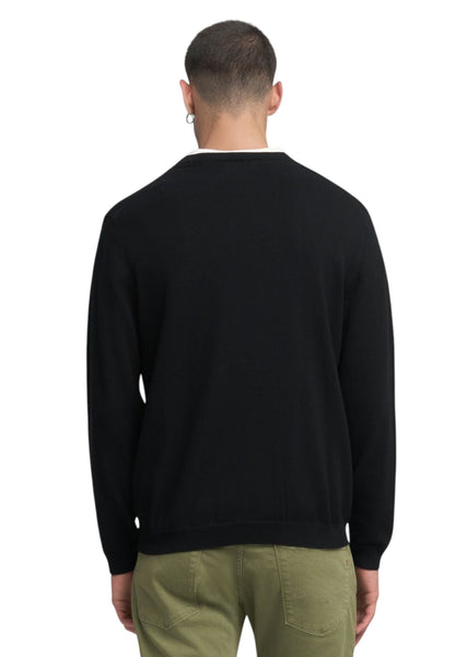 Maglia A Girocollo Uomo Replay Con Ricamo R  UK4851.000.G22578