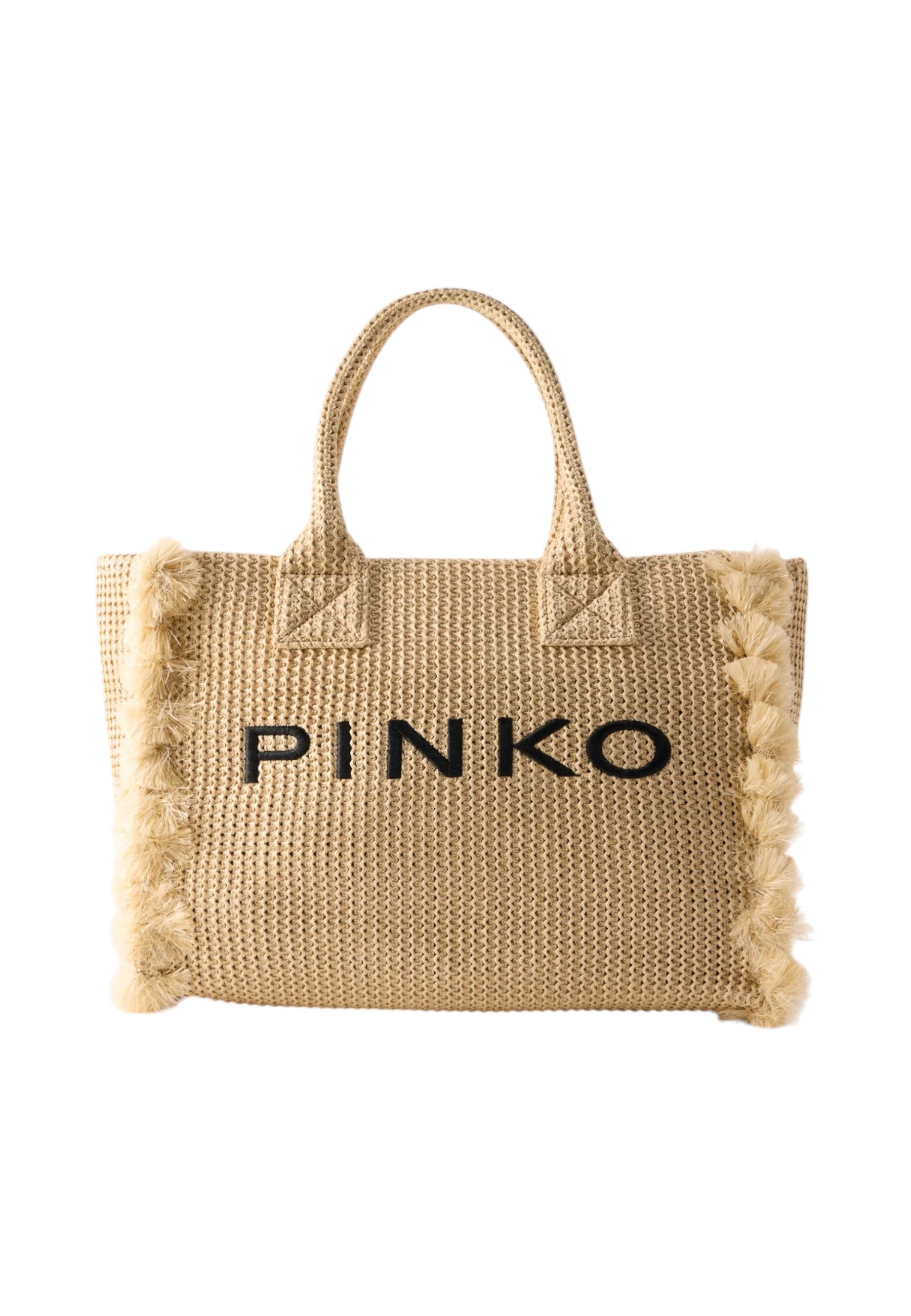 Borsa A Mano Donna Pinko In Rafia Beach Shopper 106673A39Y