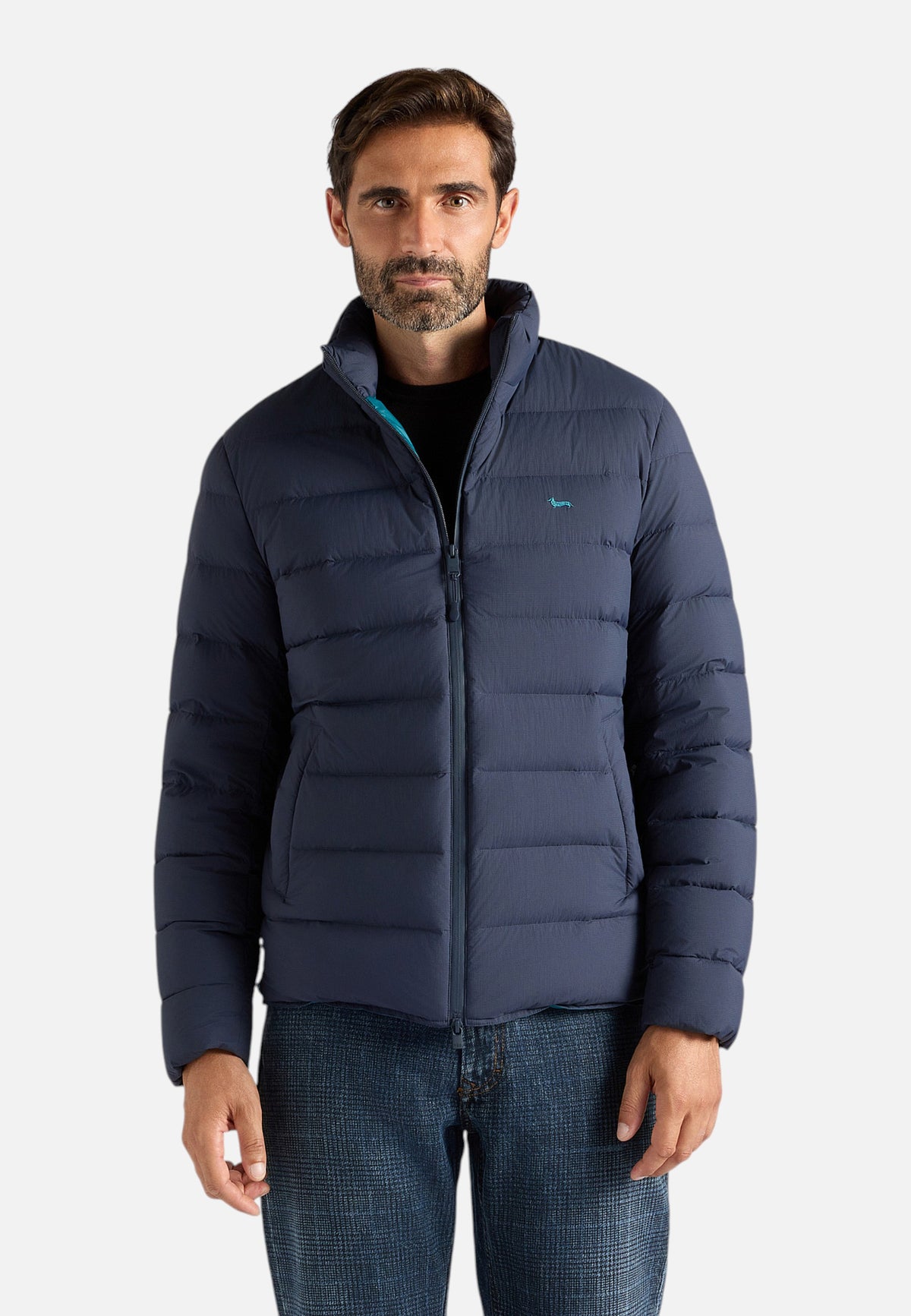 Piumino Corto Uomo Harmont & Blaine Nylon ripstop, Imbottitura in piuma, Fodera in poliestere, Chiusura frontale, Tasche laterali, Bordi elasticizzati, Logo Harmont & Blaine  K0R2430406931