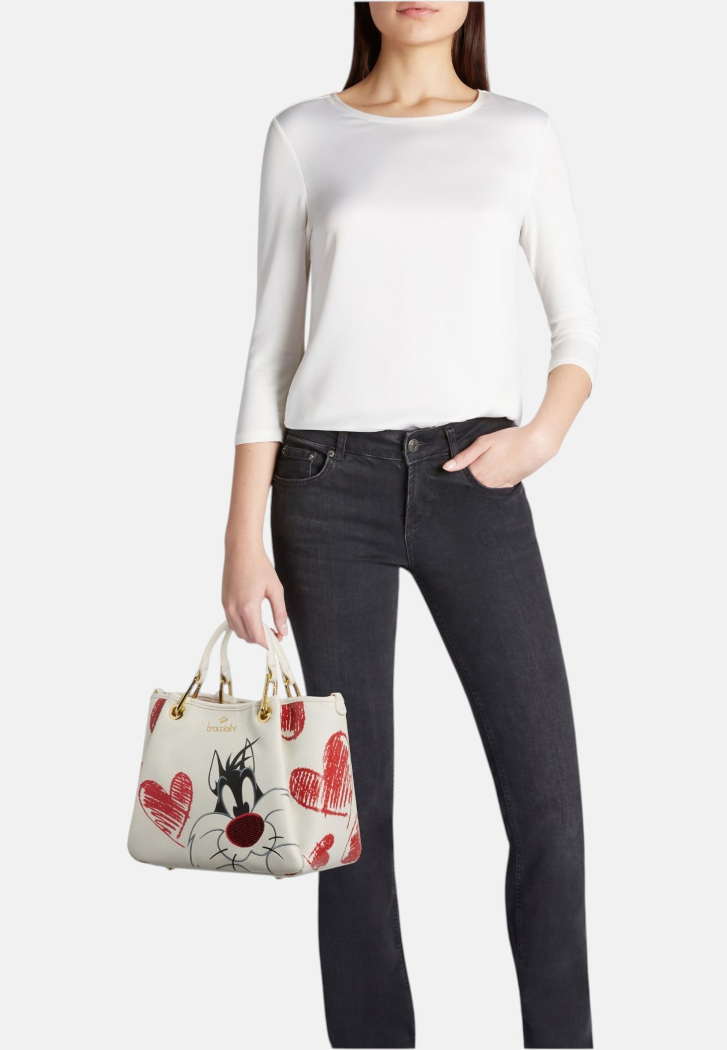 Borsa A Mano Donna Braccialini Stampa Silvestro Amy Lt LT267YY