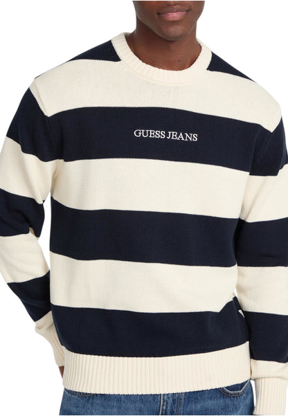 Maglione A Girocollo Uomo Guess  Gj Striped M4BR37Z3HM1