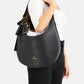 Borsa A Spalla Donna Braccialini Hobo, Singolo, Chiusura con zip, Una tasca interna portacellulare, Charm removibile con margherita e fiocco a pois, Dimensioni: 46 x 9 x 39 Cm Beth B19226YY