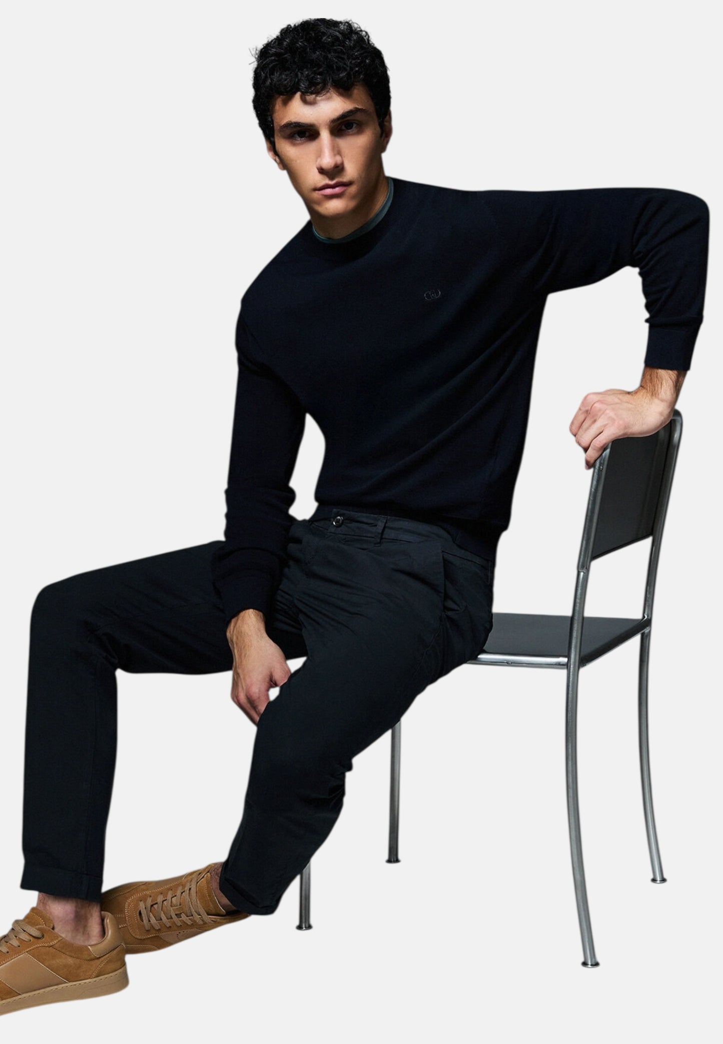 Pantaloni  Uomo Liu Jo Chino In Tela  QXX087T4310