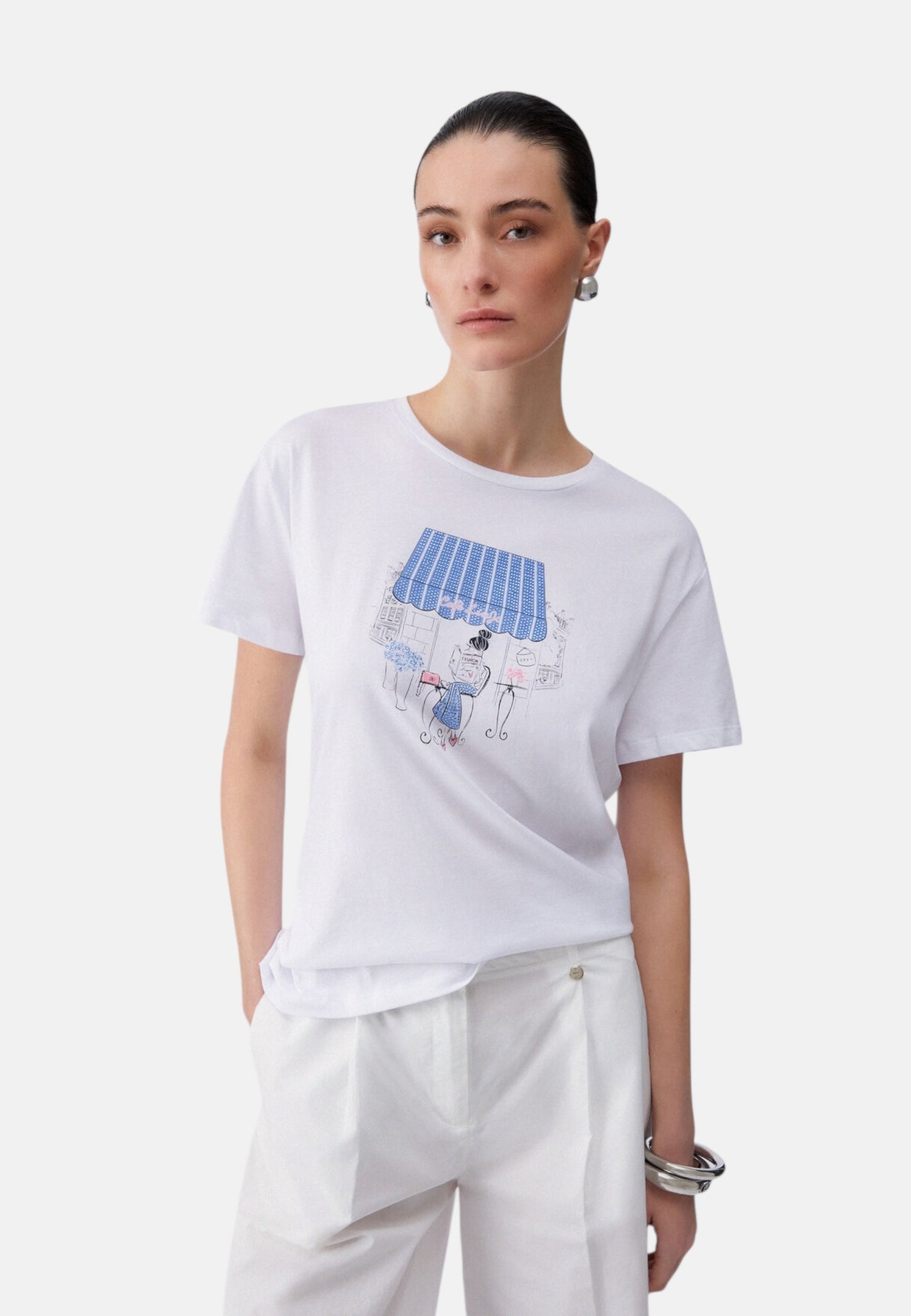 T-Shirt Manica Corta Donna Liu Jo Cafe Liujo Eco Line WA6502JS923