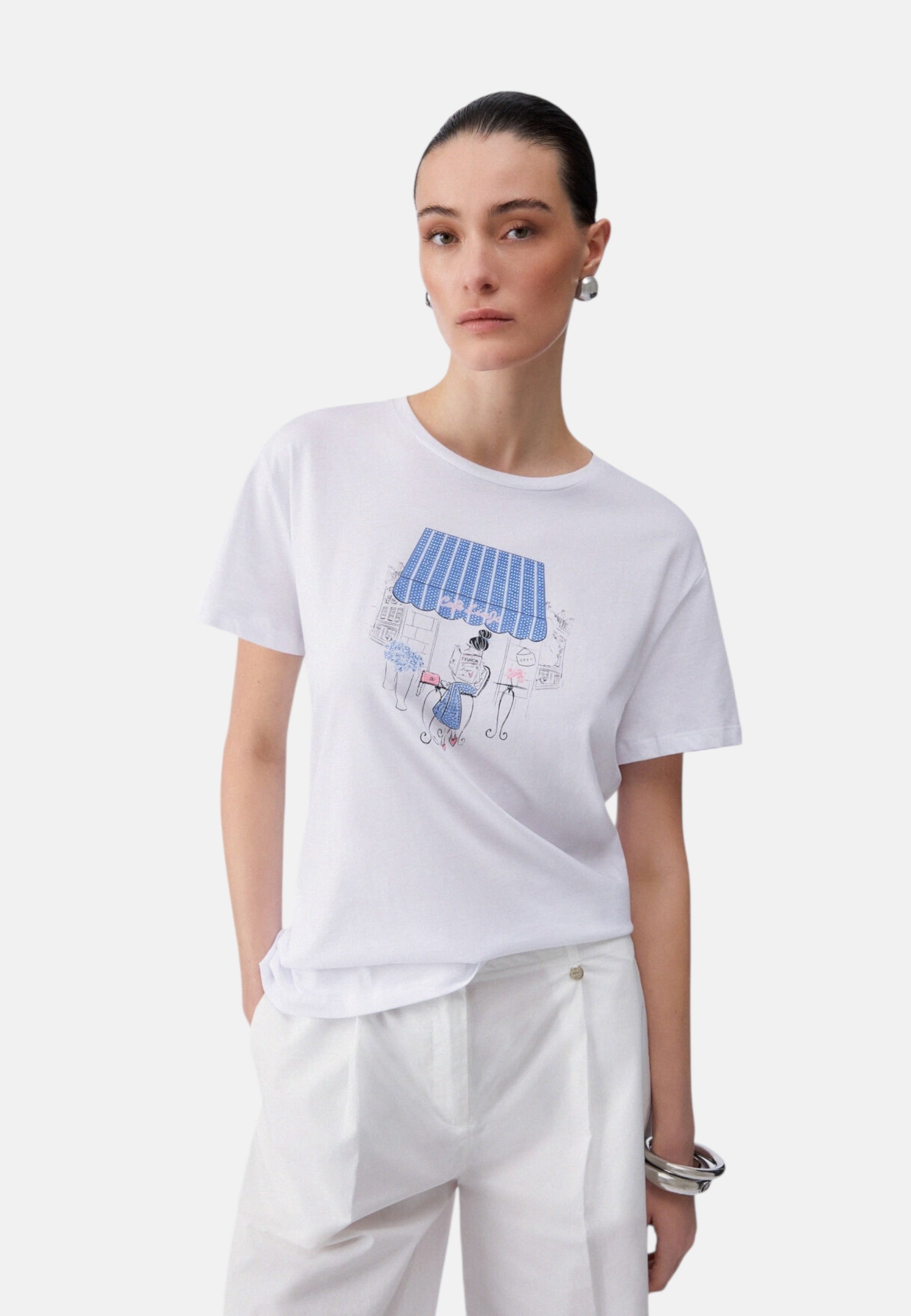 T-Shirt Manica Corta Donna Liu Jo Cafe Liujo Eco Line WA6502JS923