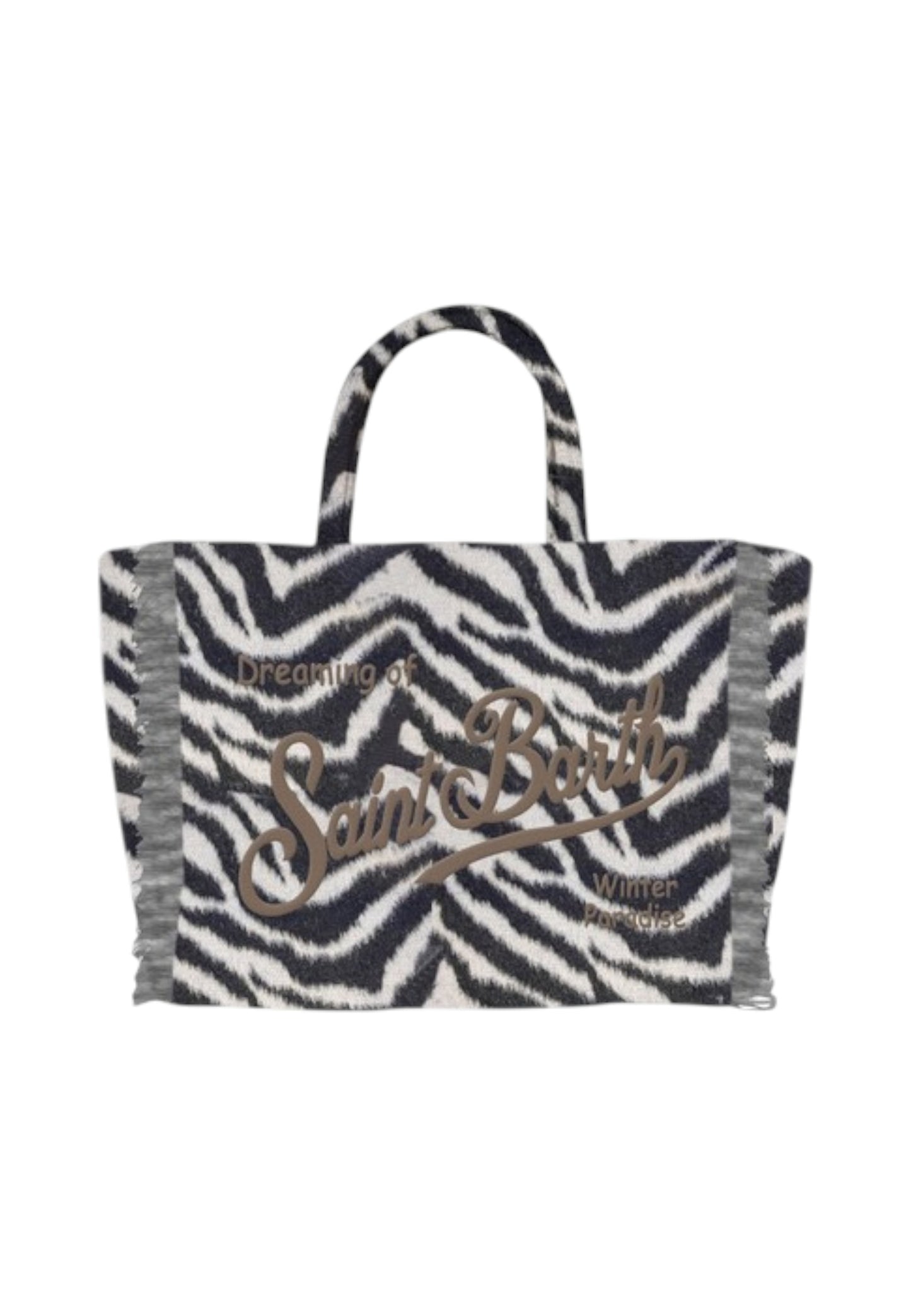 Borsa A Mano Donna Mc2 Saint Barth Zebra Embroidery Vanity Mini Felt VAMI024