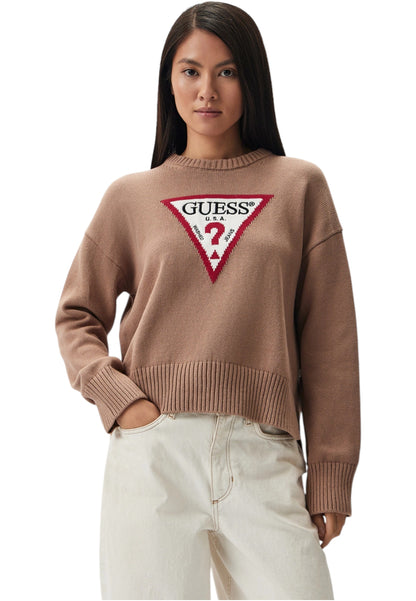 Maglione A Girocollo Donna Guess  Gj Big Triangle W4BR12Z3HM1