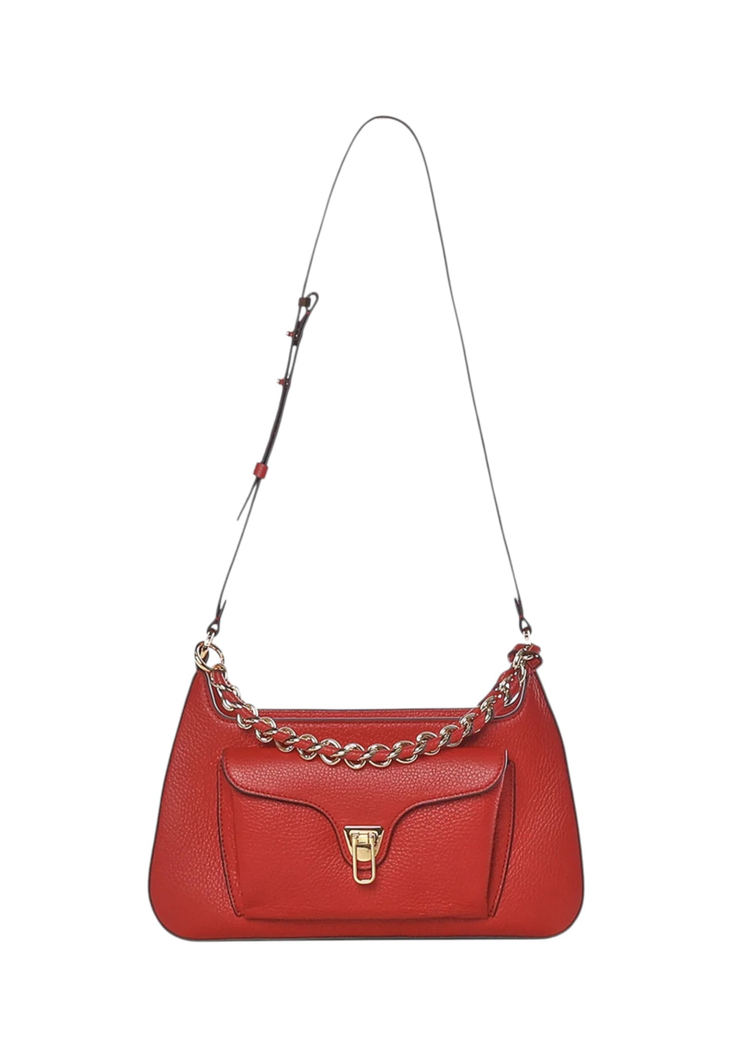 Borsa A Spalla Donna Coccinelle In Pelle Martellata Coccinelle Beat Generation Medium E1TFK120101