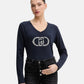 T-Shirt Manica lunga Donna Liu Jo Rubber Eco Line TA6053JS003