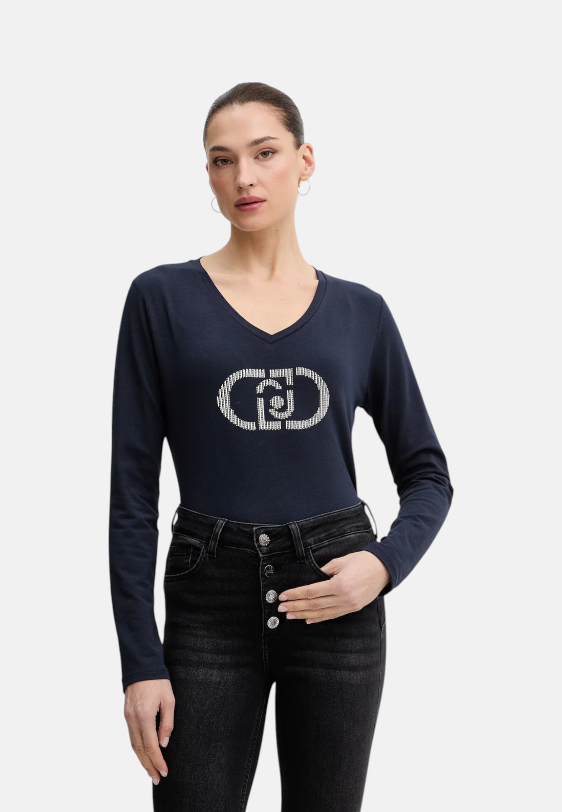 T-Shirt Manica lunga Donna Liu Jo Rubber Eco Line TA6053JS003
