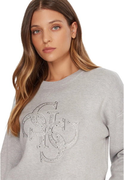 Maglione A Girocollo Donna Guess  Sylvie Logo W5BR42Z26I2