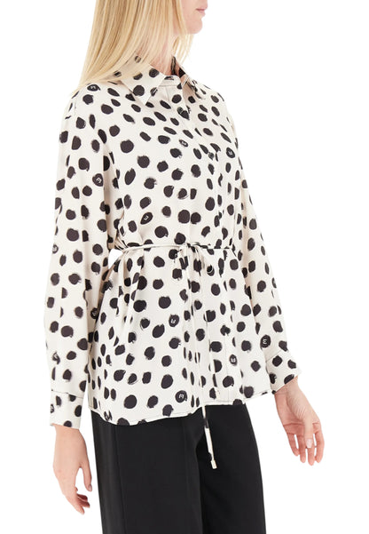 Camicia Manica lunga Donna Liu Jo A Pois Con Laccetto  UF5246T045A