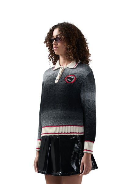 Polo Manica lunga Donna Gcds In Maglia Kittho Patch Braids Degrade  B2CW2512KJ3