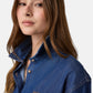 Camicia Manica lunga Donna Guess Logo, Linea boxy, Logo piccolo Gj W6YH02D1190