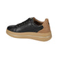Sneakers Basse Donna Valleverde chiusura con lacci, piccoli motivi impressi sulla tomaia, ciondolo con logo, inserti a contrasto, sottopiede in pelle  35494L
