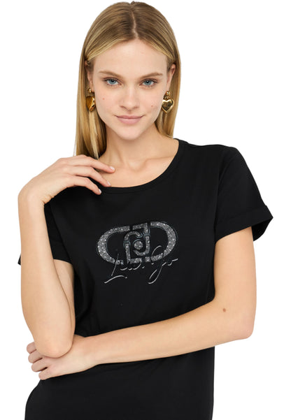 T-Shirt Manica Corta Donna Liu Jo  Monogram TF5163JS923