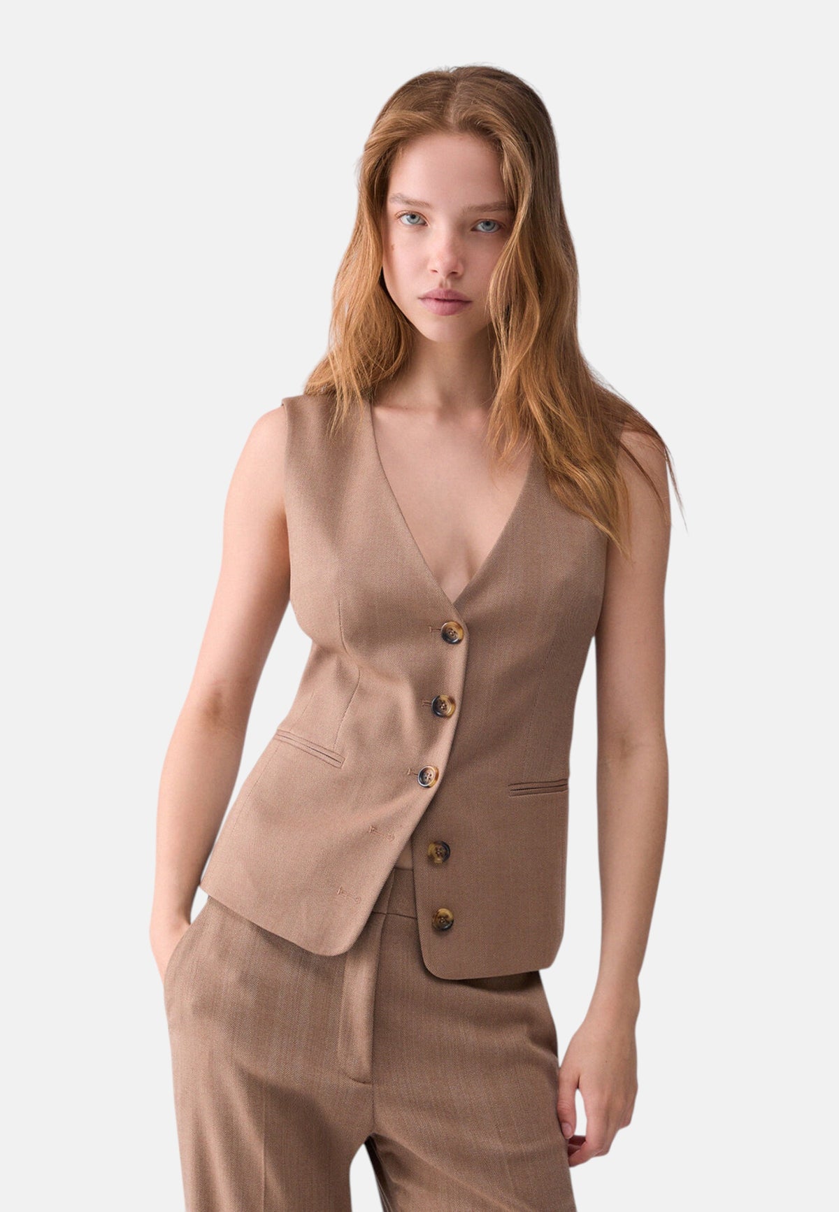 Gilet  Donna Liu Jo Sartoriale Con Scollo a V  WF6213T732A