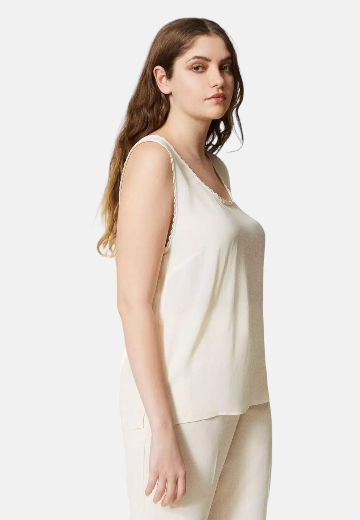 Canotta  Donna Twinset  In Crepe De Chine 231TP2453