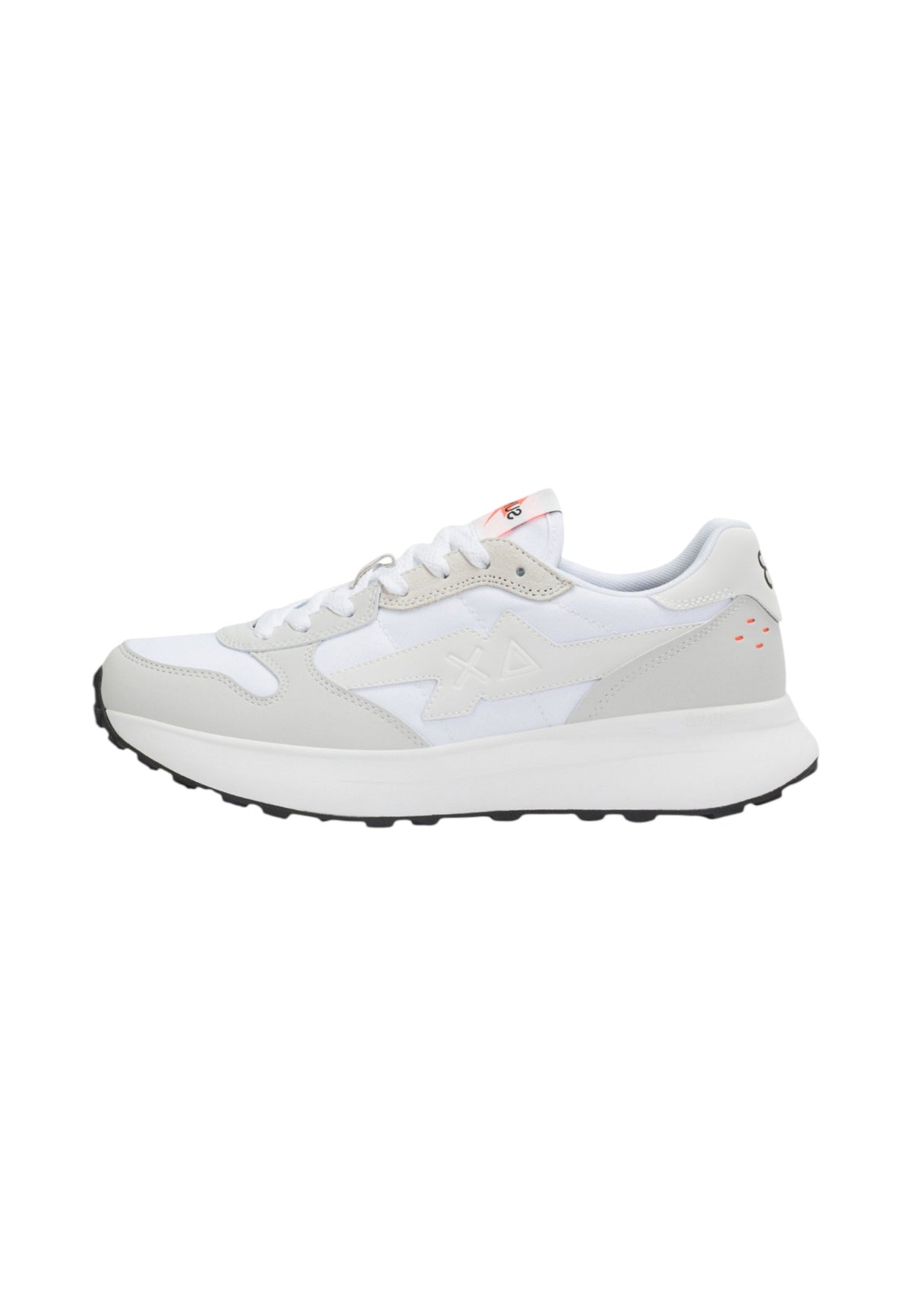 Sneakers Basse Uomo Sun68 Stile Running, Nylon E PU, Patch Fulmine Niki 4.0 Solid Z46133