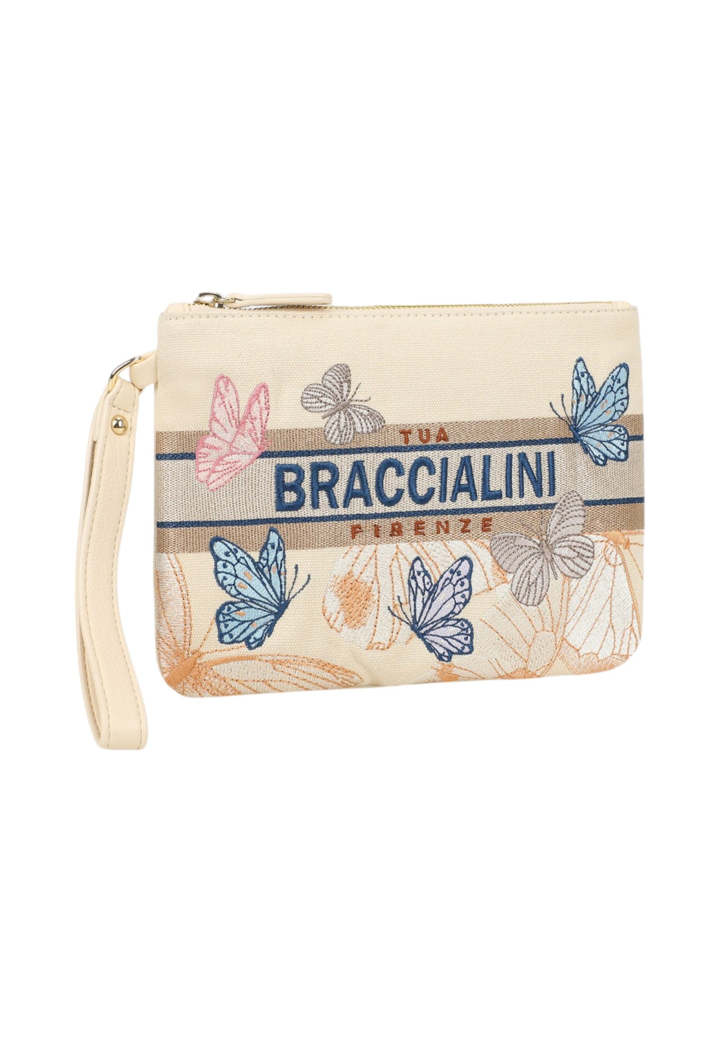 Pochette  Donna Braccialini In Tessuto Con Ricami Esclusivi Milly B18992TY