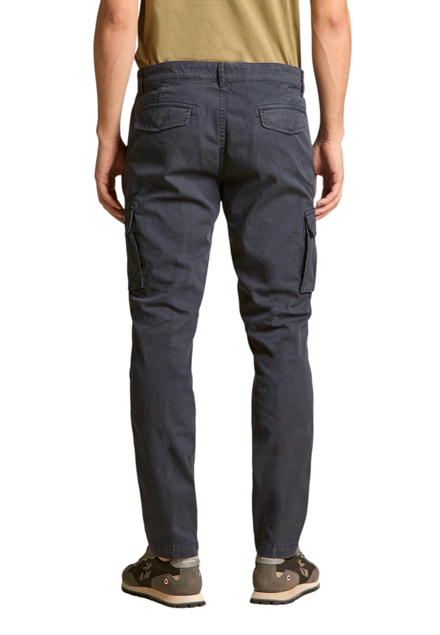 Pantaloni Cargo Uomo Aeronautica Militare In Gabardina Stretch  252PA1329UCT02443