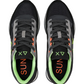 Sneakers Basse Uomo Sun68 Stile Running, Nylon E Suede, Maxi Logo, Dettagli Fluo Jaki 2.0 Fluo Z46123
